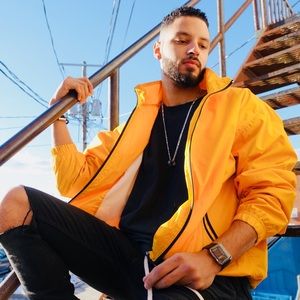 Yellow Windbreaker Jacket